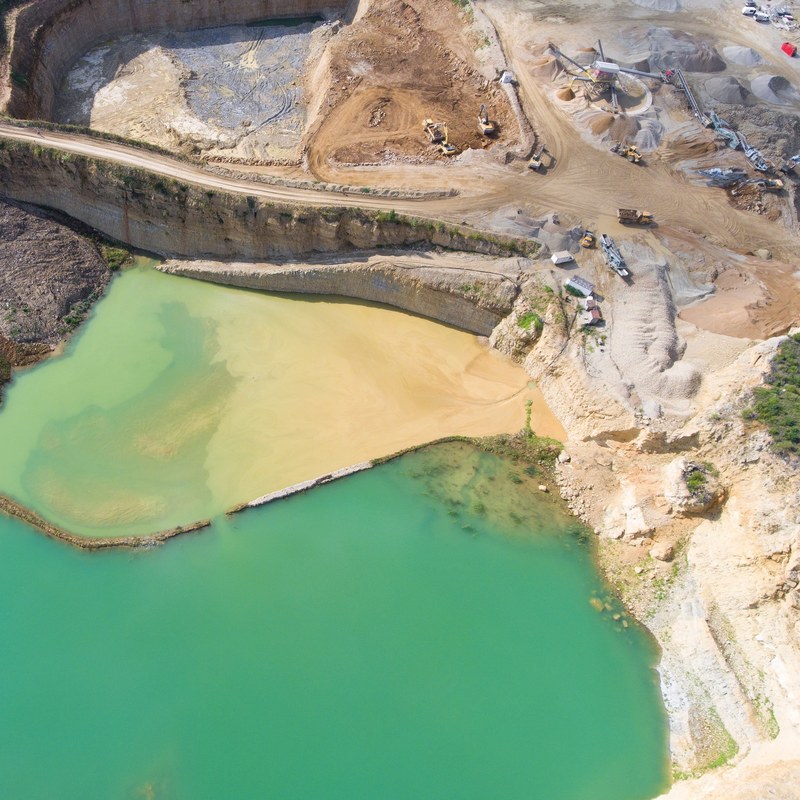 mining quarry with special equipment_ 4k