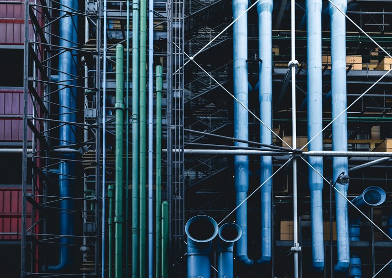 abstract color pari and pompidou 4k