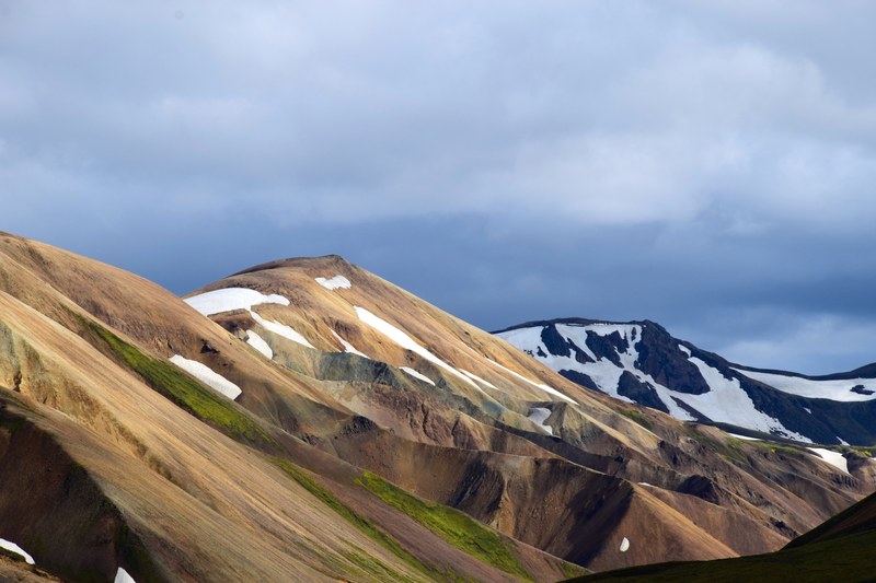 iceland mountain snow and mountain range 4k