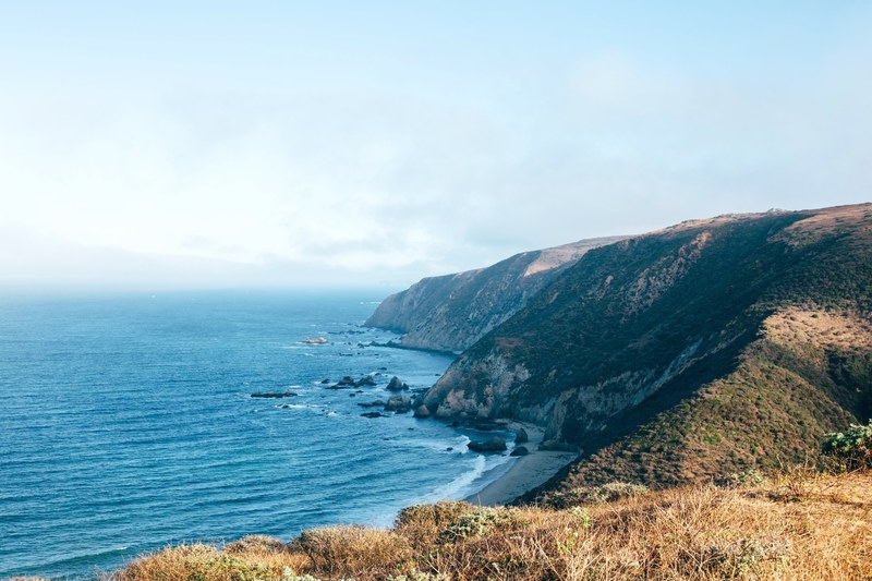 ocean sea water and coast 4k