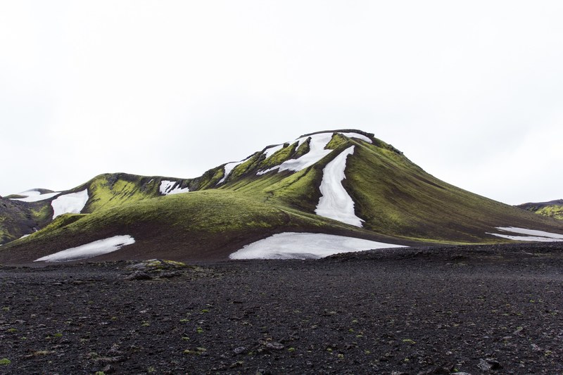 desolate barren snow and hill 4k