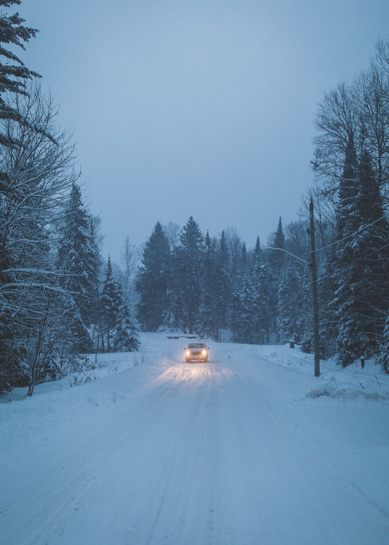 winter driving 4k