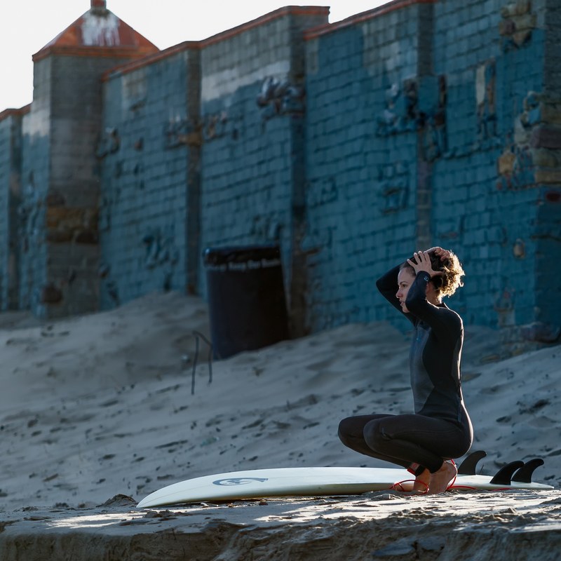 beach style surfinglife girl power and solitude 4k