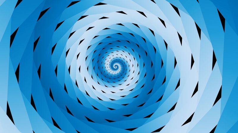 rotation, spiral, lines, 4k