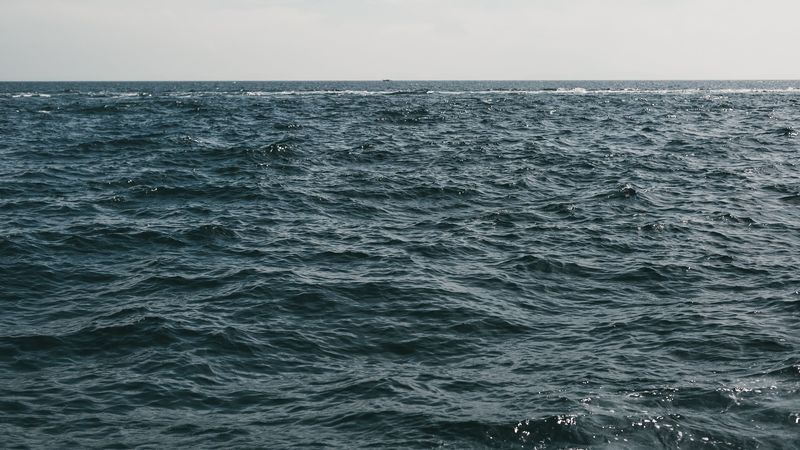 water, sea, horizon, waves, 4k