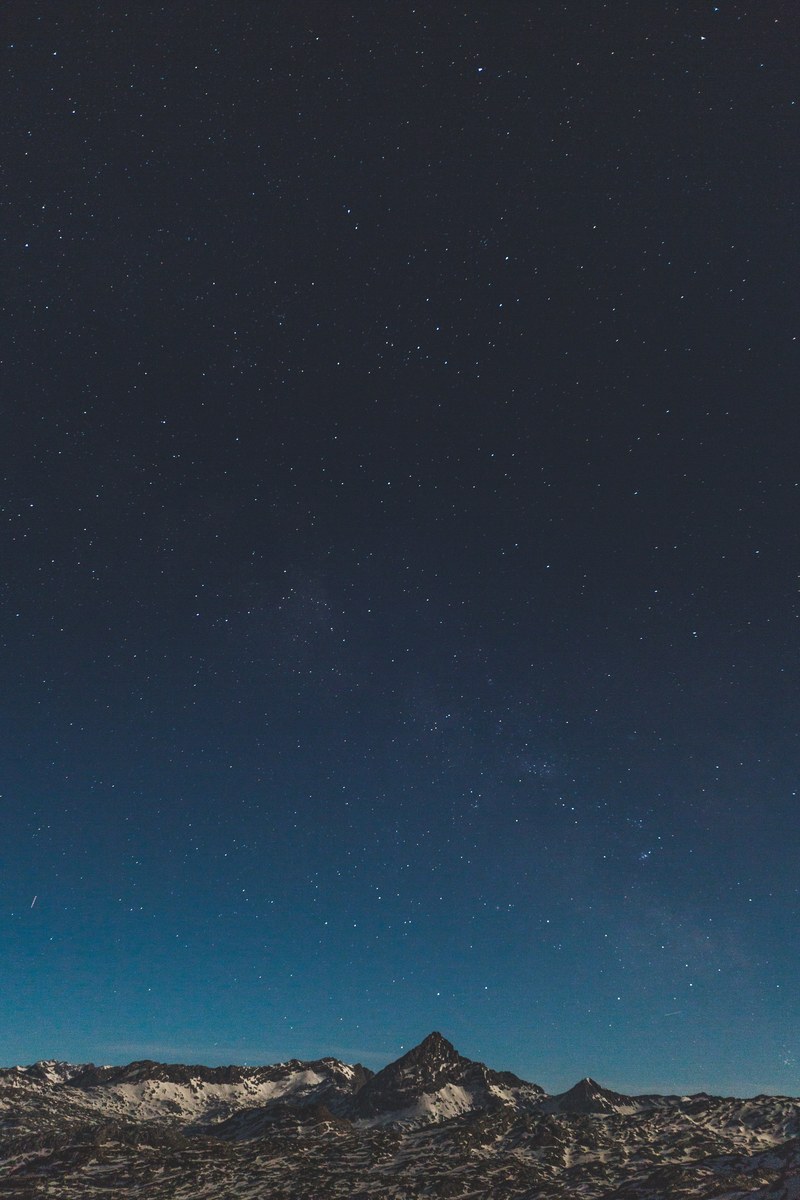 beautiful starry sky over snow capped mountains in steinernes meer, starlit sky over steinernes meer 4k