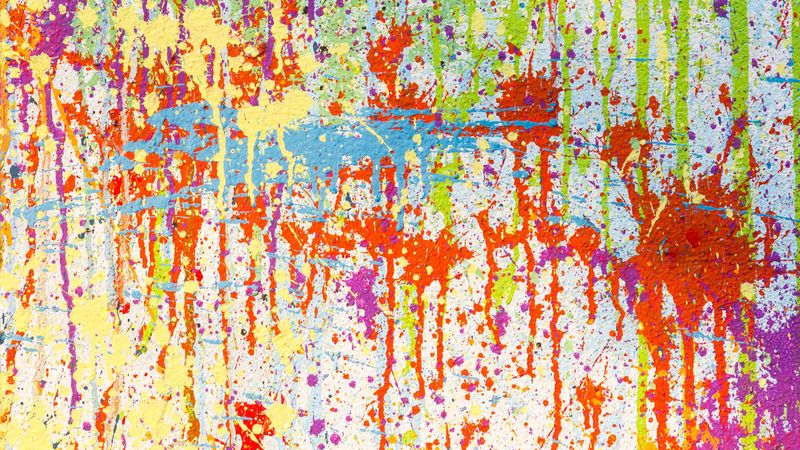 texture, paint, stains, multicolored, 4k