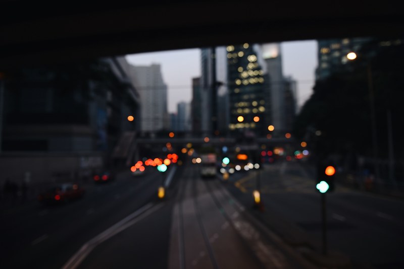 cityscape at dusk from train tunnel, _cityscape dusk 4k