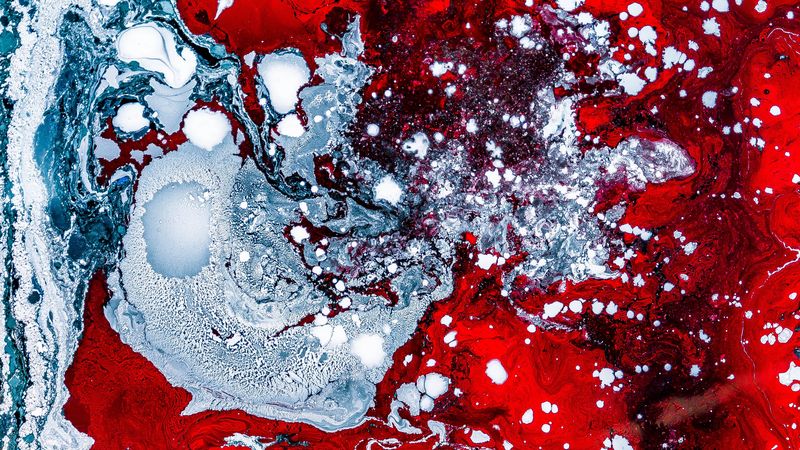 paint, stains, abstraction, 4k