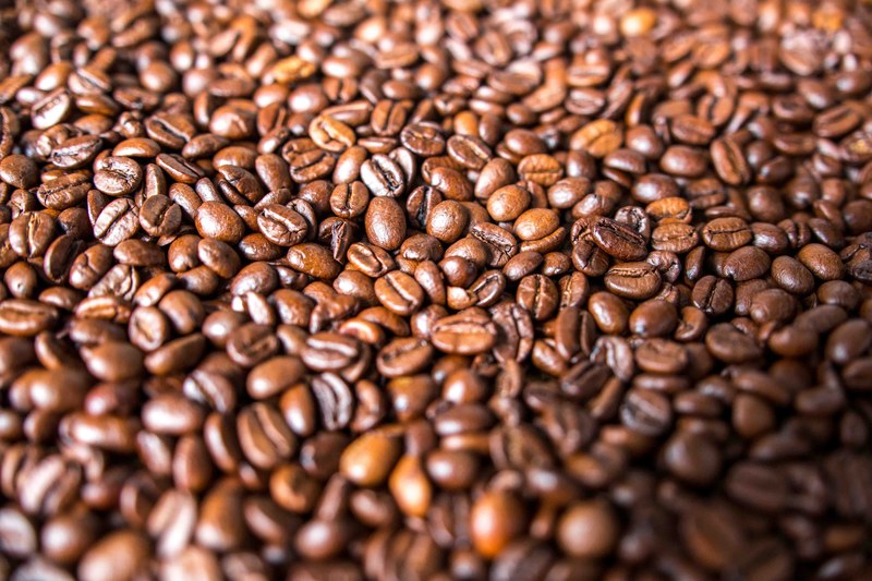 brown coffee beans, coffee beans 4k