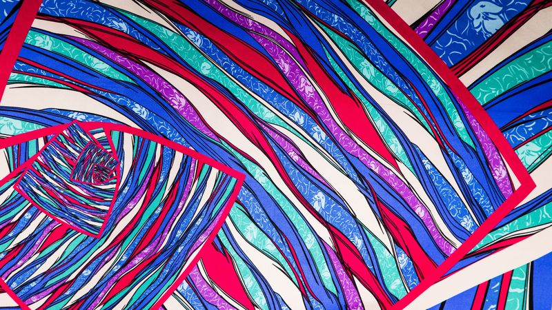 lines, stripes, art, surface, 4k