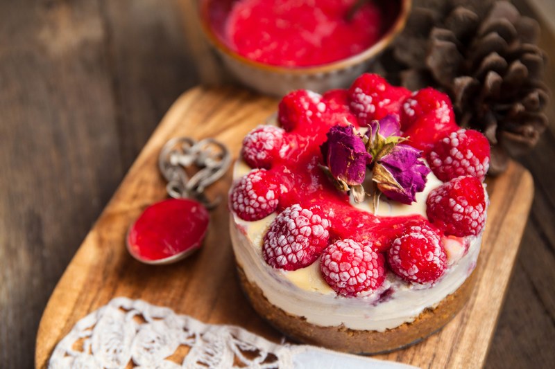 food cake cheesecake and berries 4k