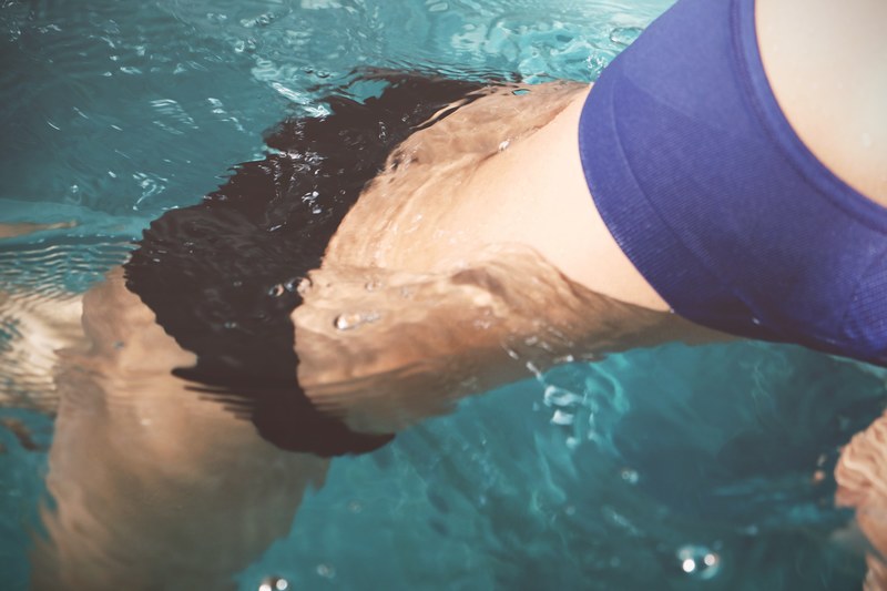 exercise bikini swimming pool and swimming 4k
