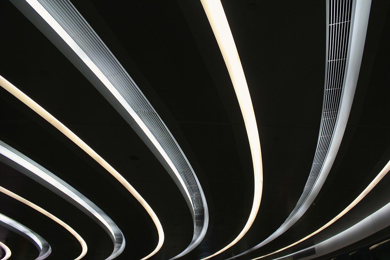 light circle texture background taken in guangzhou, lights on the roof 4k