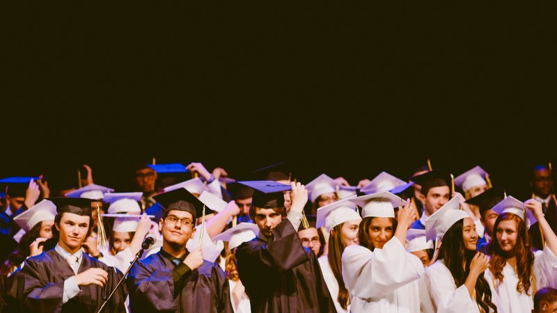 person student college and graduation 4k