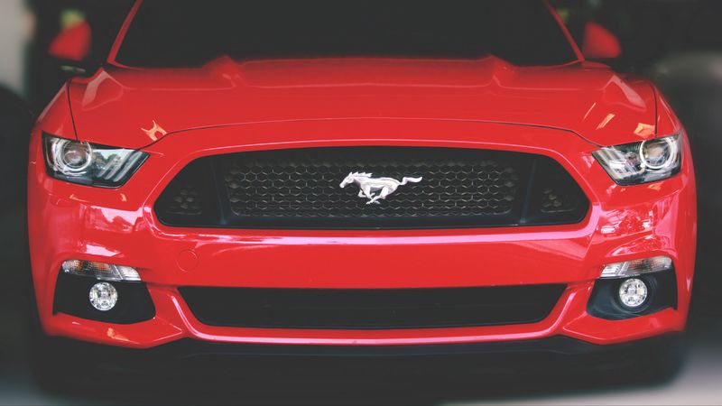 car, front view, classic, 4k