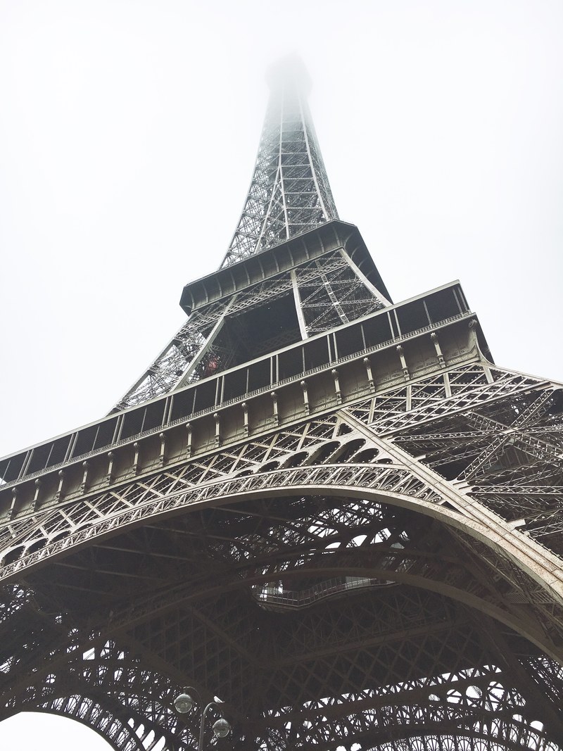 the eiffel tower from above_ paris france 4k