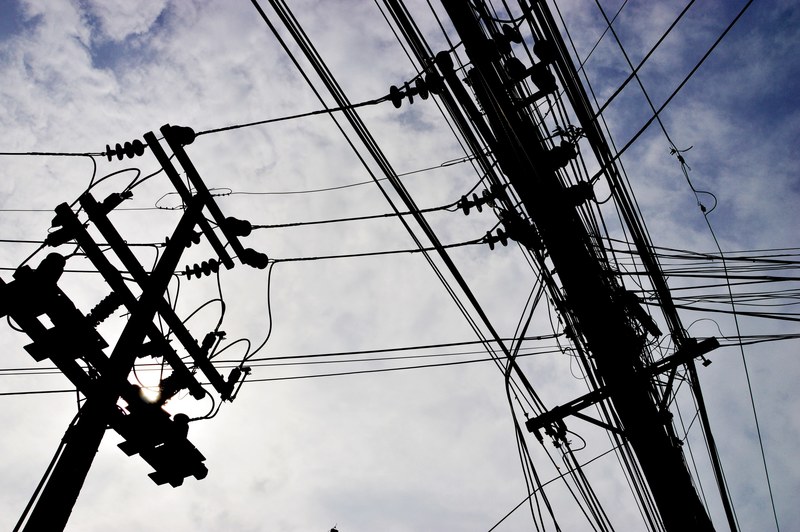 power grid electrical electricity and silhouette 4k