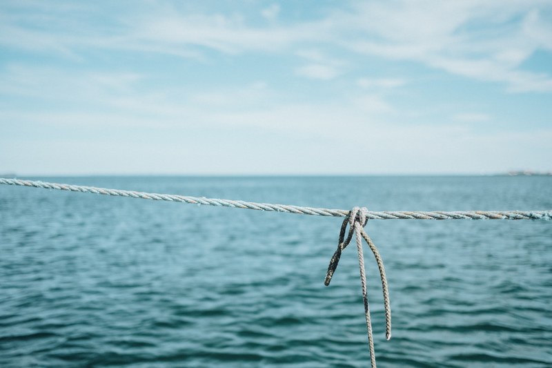 ocean knot ship and sailboat 4k