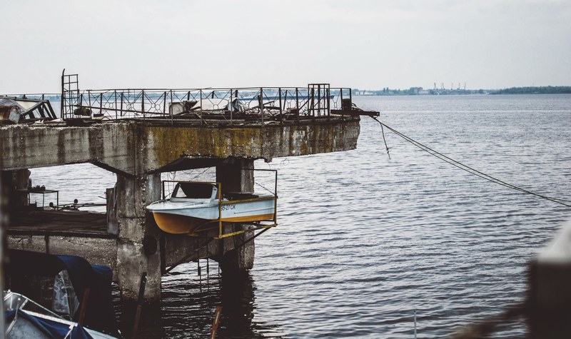 boat dock port and bay 4k