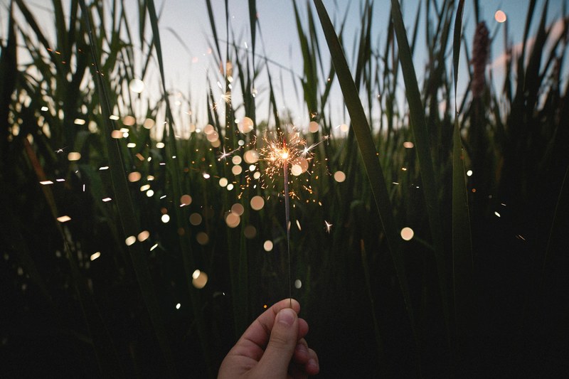 grass sparkler spark and sparkle 4k