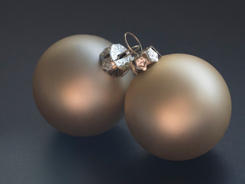bauble white christmas and decor 4k
