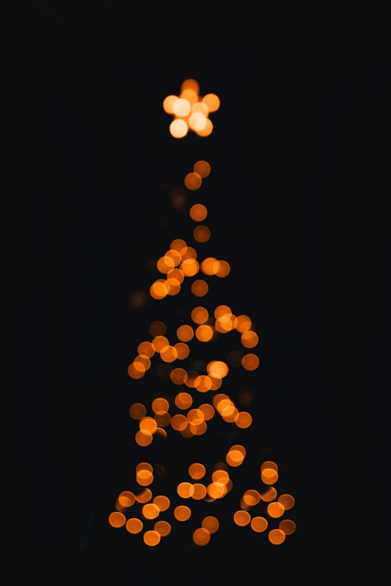 christmas christmas tree lights and bokeh hd, 4k