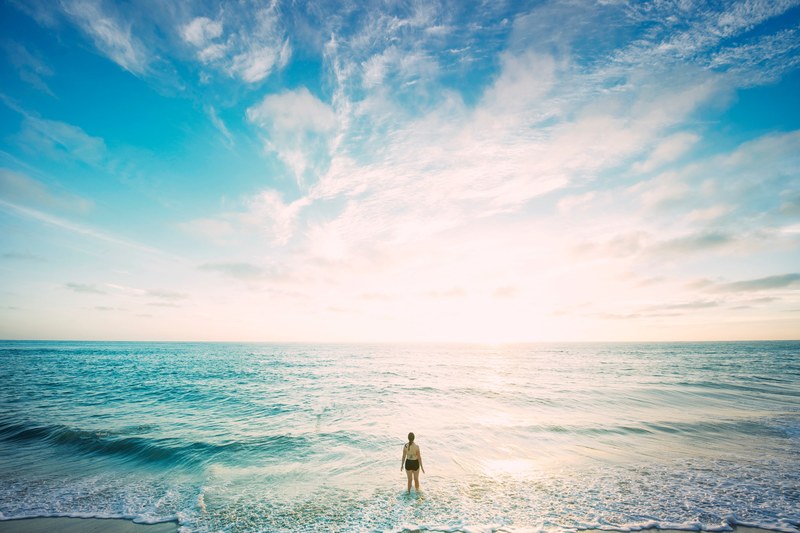 ocean cloud solitude and sea 4k