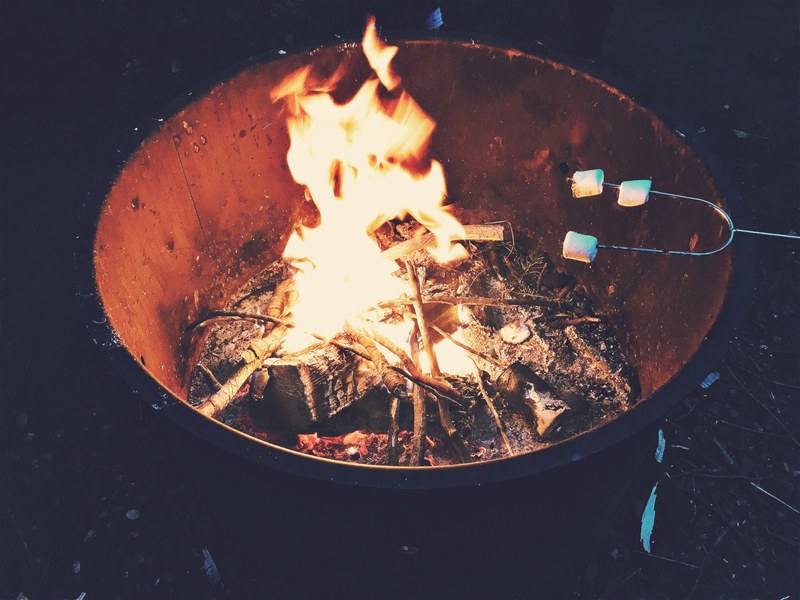fire fire pit burning and flame 4k