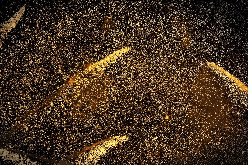 gold new year and firework 4k