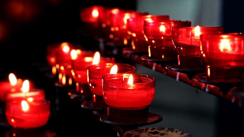 candles, flame, dark, 4k