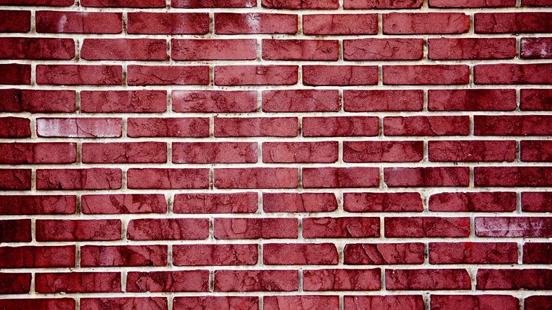brick wall, red, texture, wall, 4k