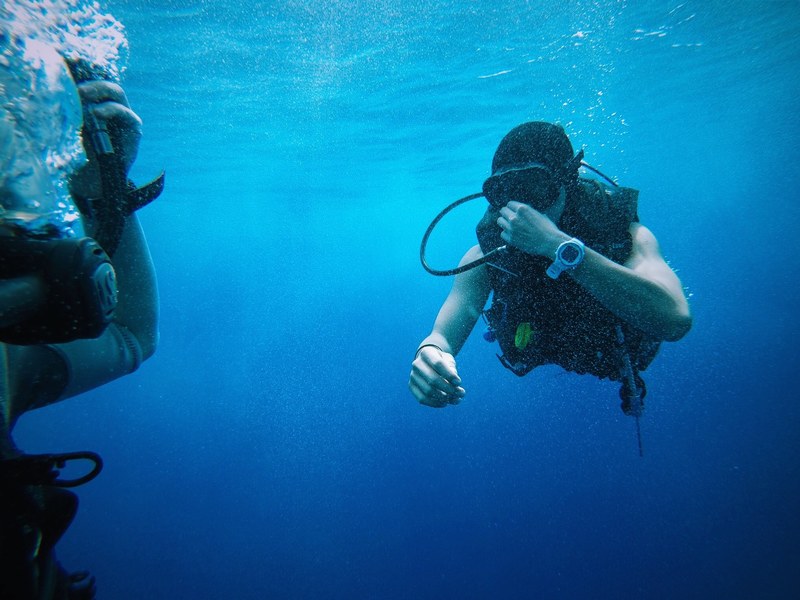 underwater sea ocean and scuba 4k