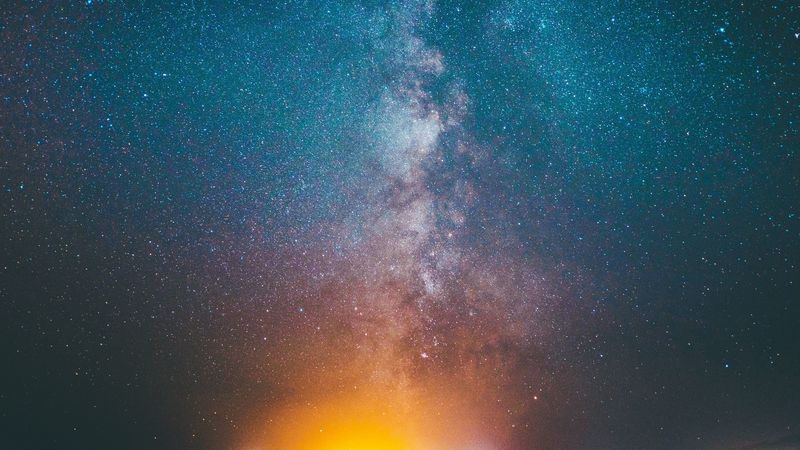 starry sky, spots, space, 4k