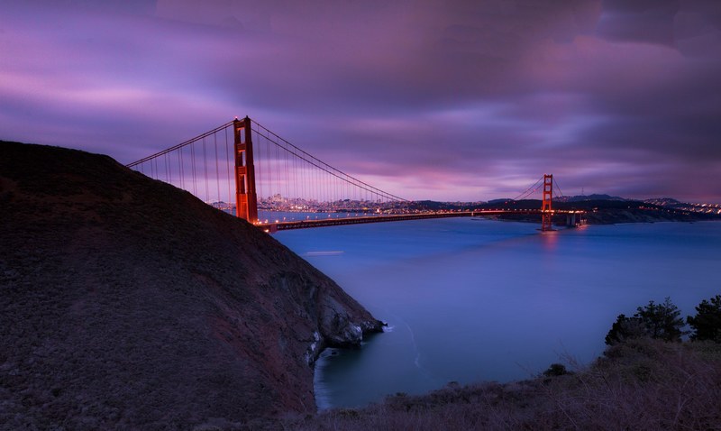 cloud water golden gate bridge and golden gate 4k