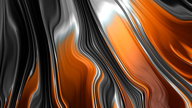 fractal, stripes, bends, lines, 4k