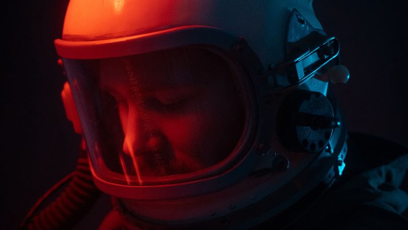 astronaut, spacesuit, dark, 4k