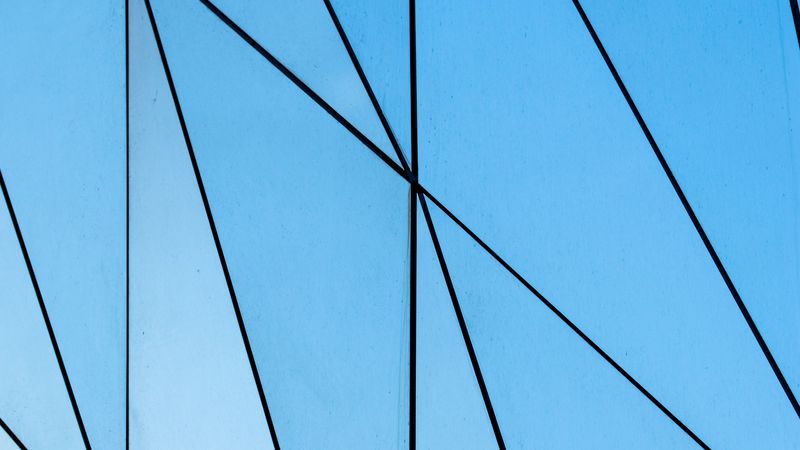 glass, pattern, triangles, 4k