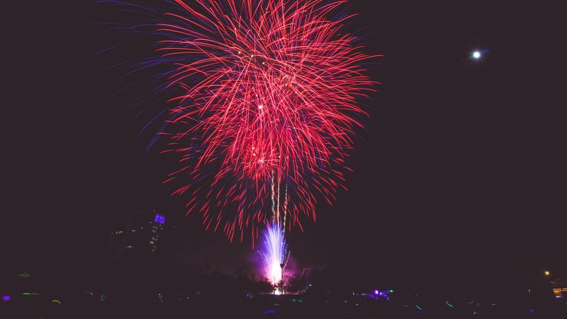 salute, holiday, bright, 4k