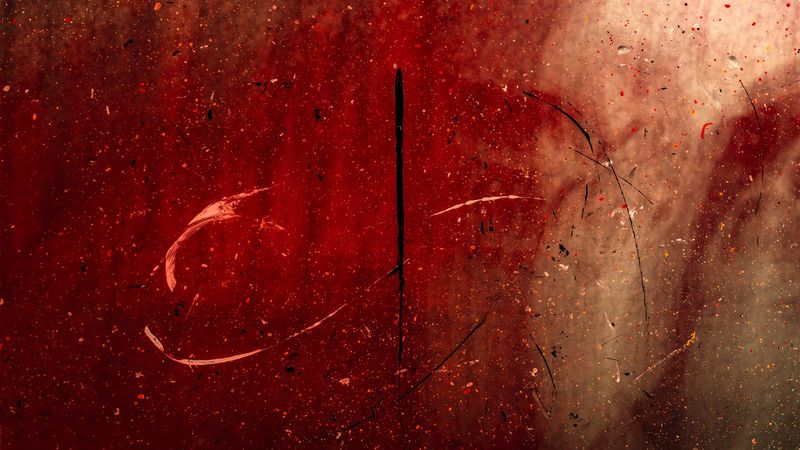 abstraction, paint, spray, glass, 4k