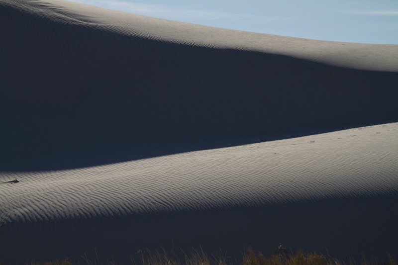 rolling rippling dunes of white sands national monument, sand dune ripples 4k
