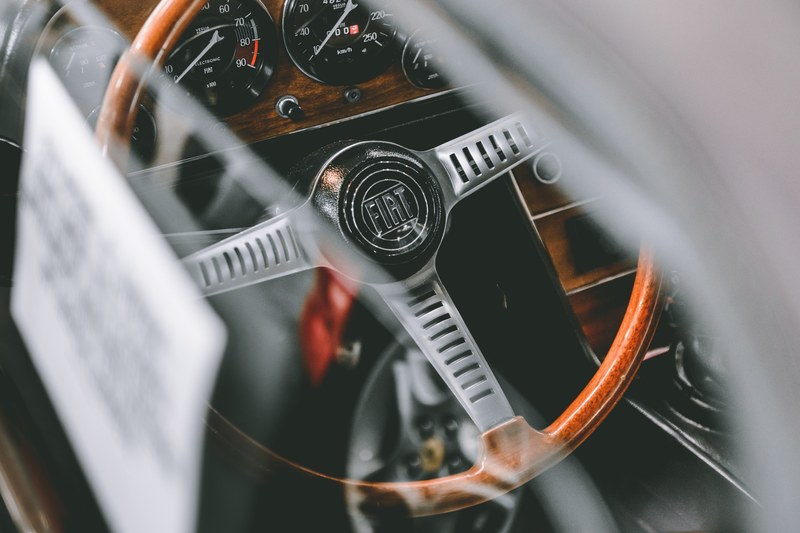 fiat steering wheel car and car interior 4k