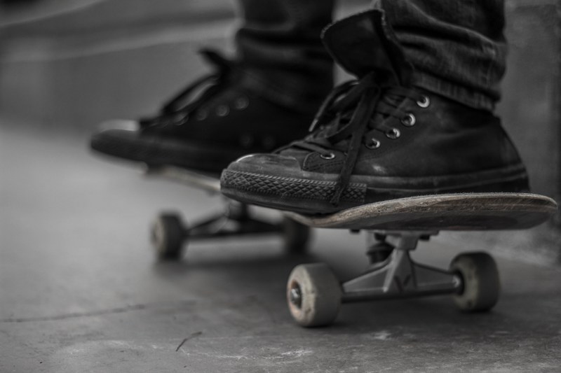 shoe skatepark skate and skateboard 4k