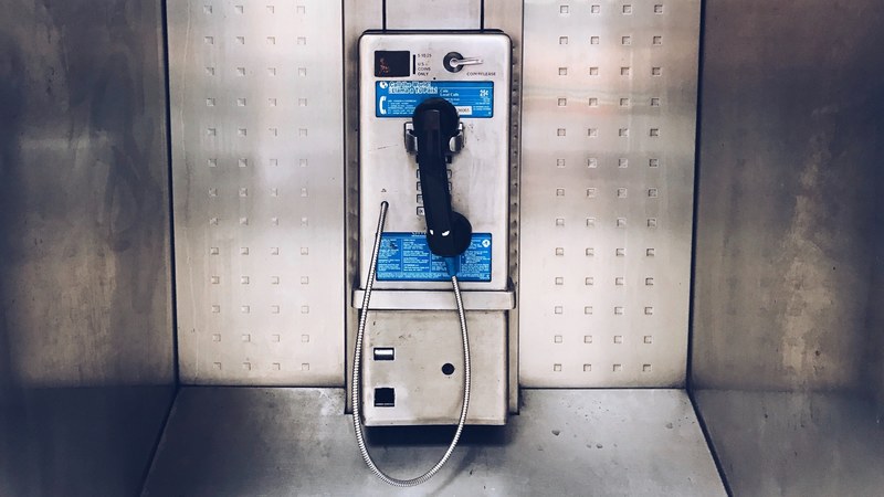 telephone pay phone phone and steel 4k