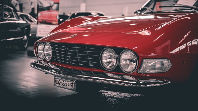 auto, retro, classic, lights, 4k