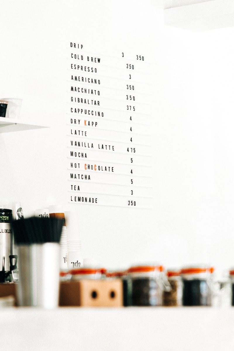 menu cafe coffee and drinks hd, 4k