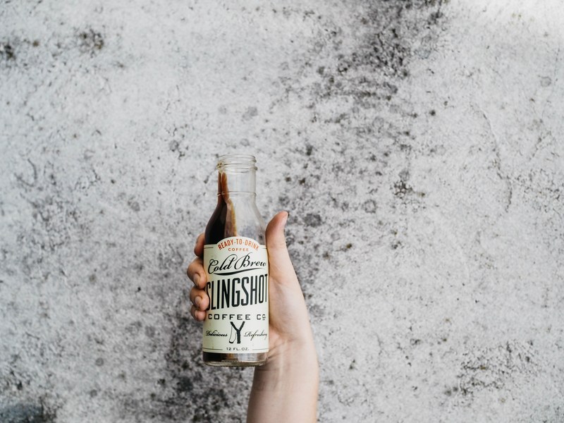 coffee cold brew drink and wall 4k