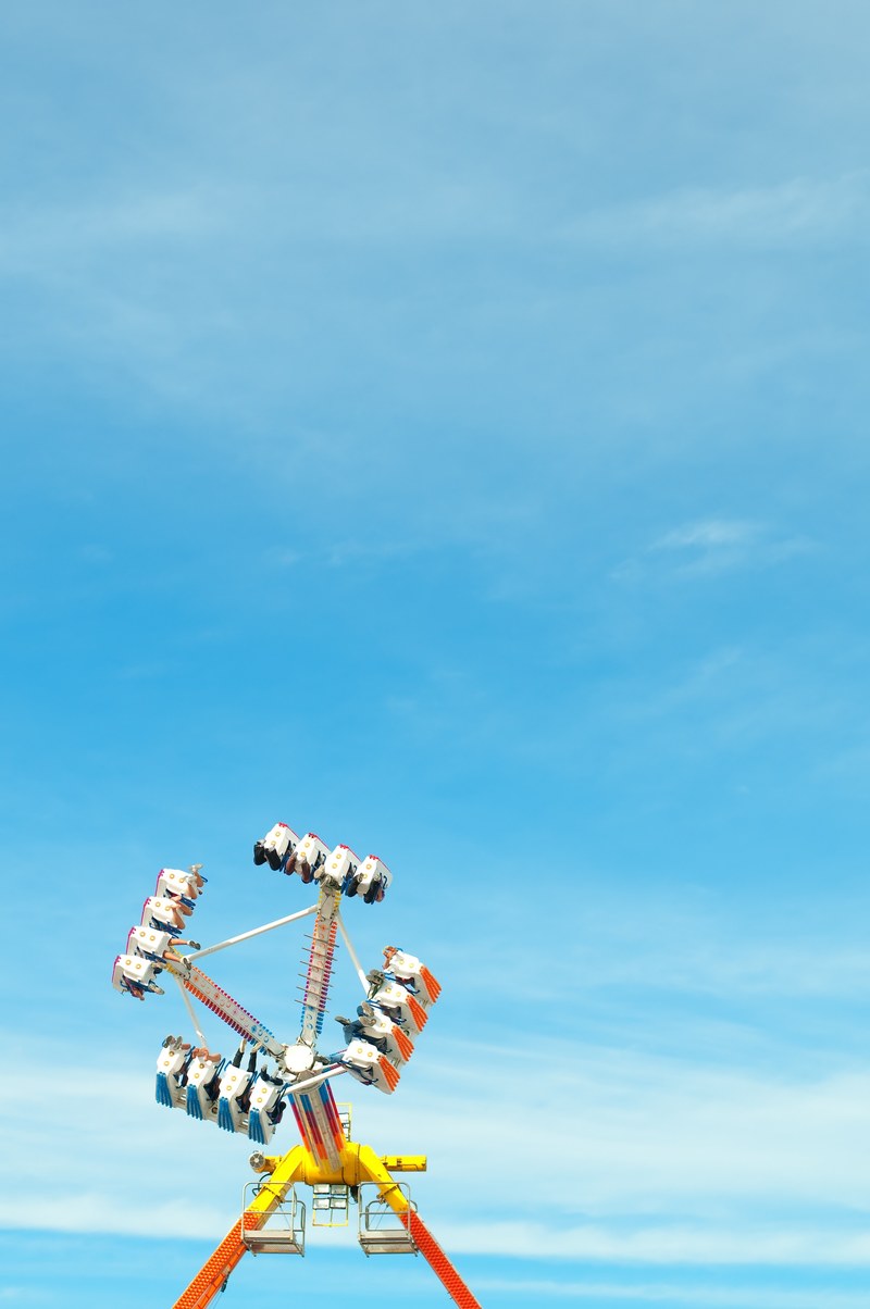 sky amusement park fairground and ride hd, 4k
