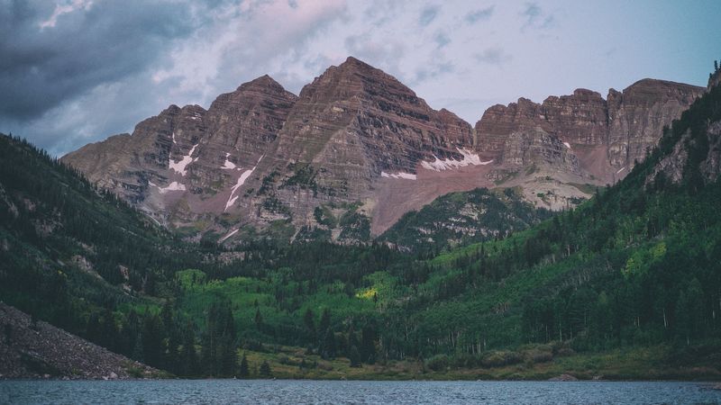 maroon bells, united states, mountains, lake, 4k