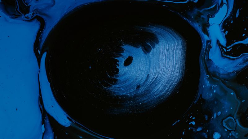 abstraction, liquid, paint, stains, dark, 4k